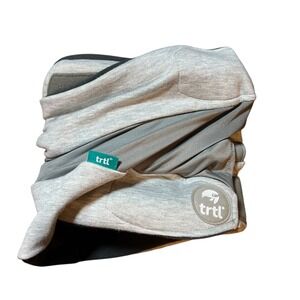Trtl Travel Pillow Gray with Carry Bag – Neck Support for Airplane Travel